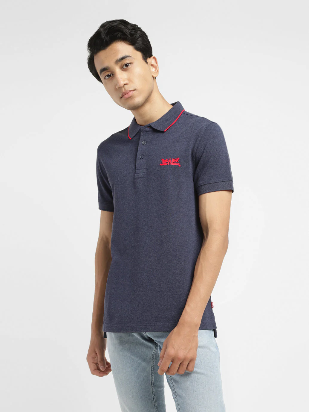 Men's Solid Slim Fit Polo T-shirt - Image 5