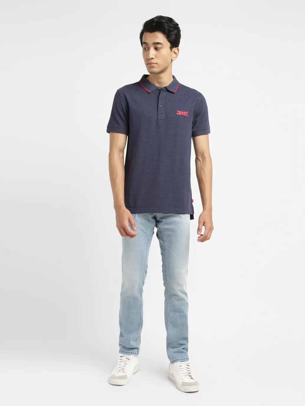 Men's Solid Slim Fit Polo T-shirt - Image 6