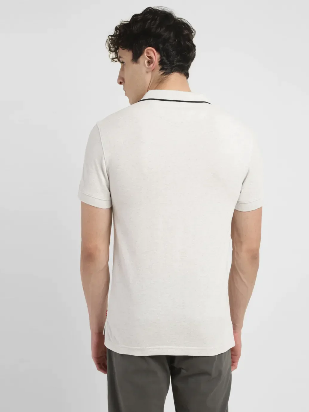 Men's Solid Slim Fit Polo T-shirt - Image 3