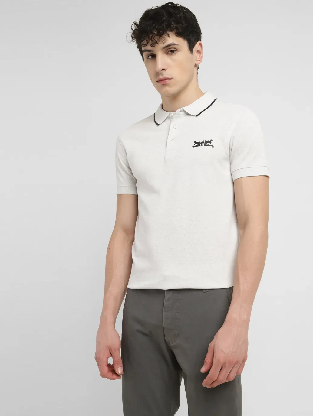 Men's Solid Slim Fit Polo T-shirt - Image 6