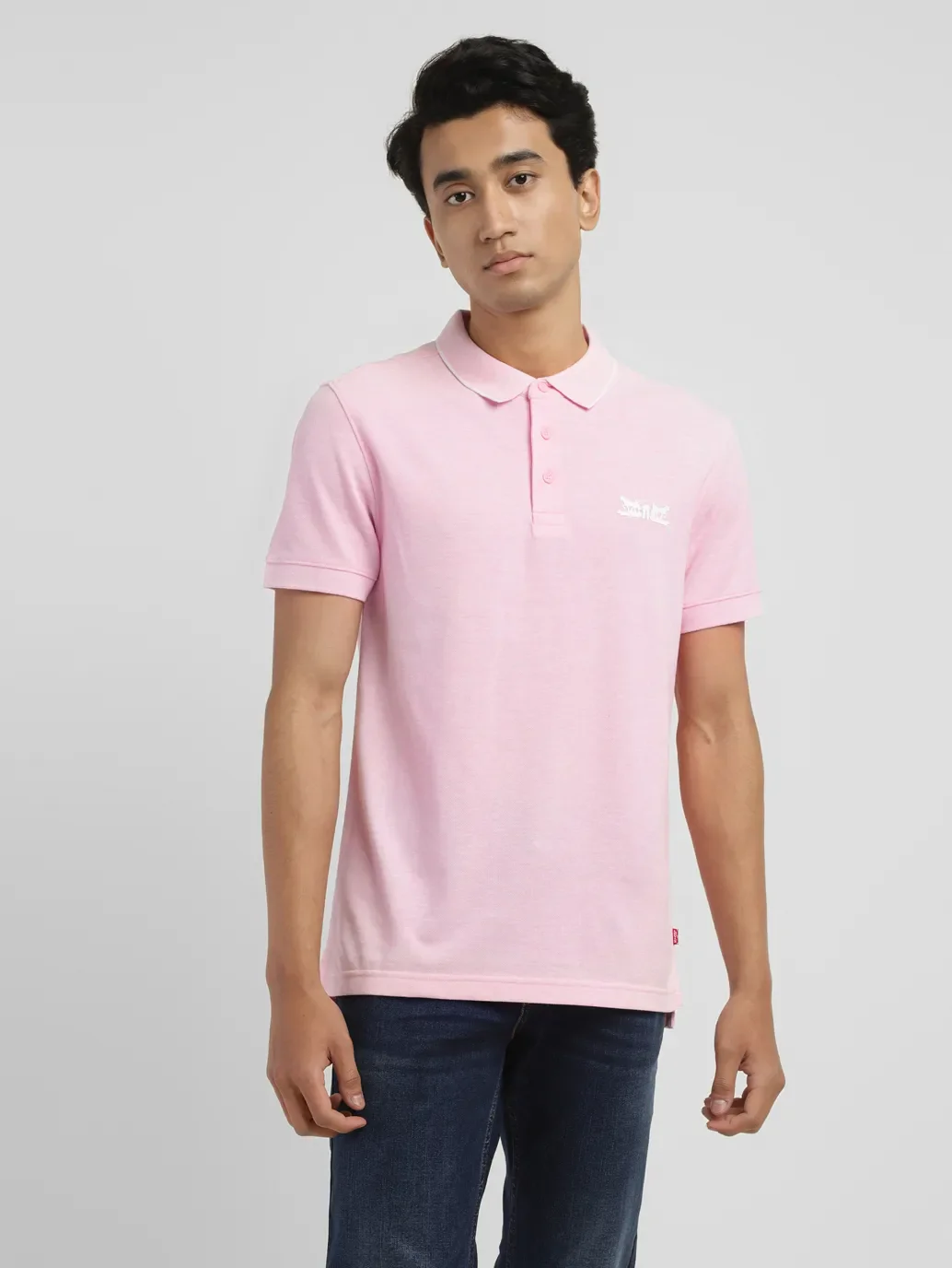 Men's Solid Slim Fit Polo T-shirt - Image 2