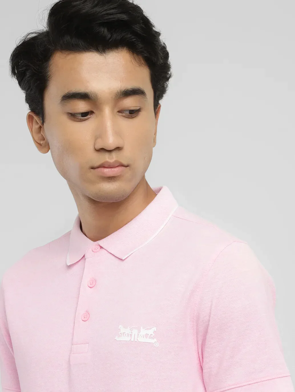 Men's Solid Slim Fit Polo T-shirt - Image 5