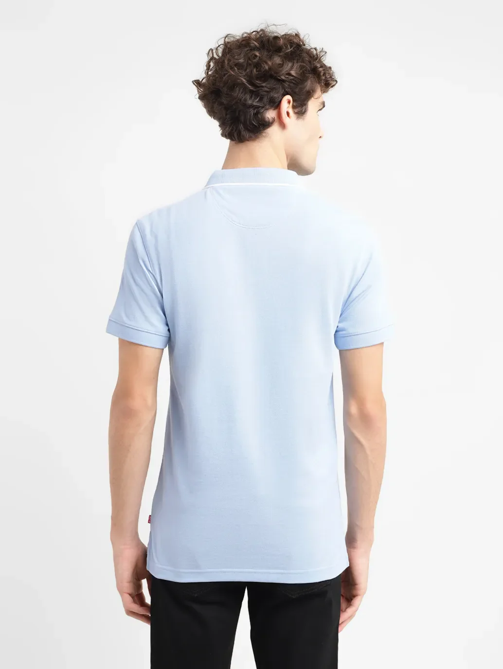 Men's Solid Slim Fit Polo T-shirt - Image 3