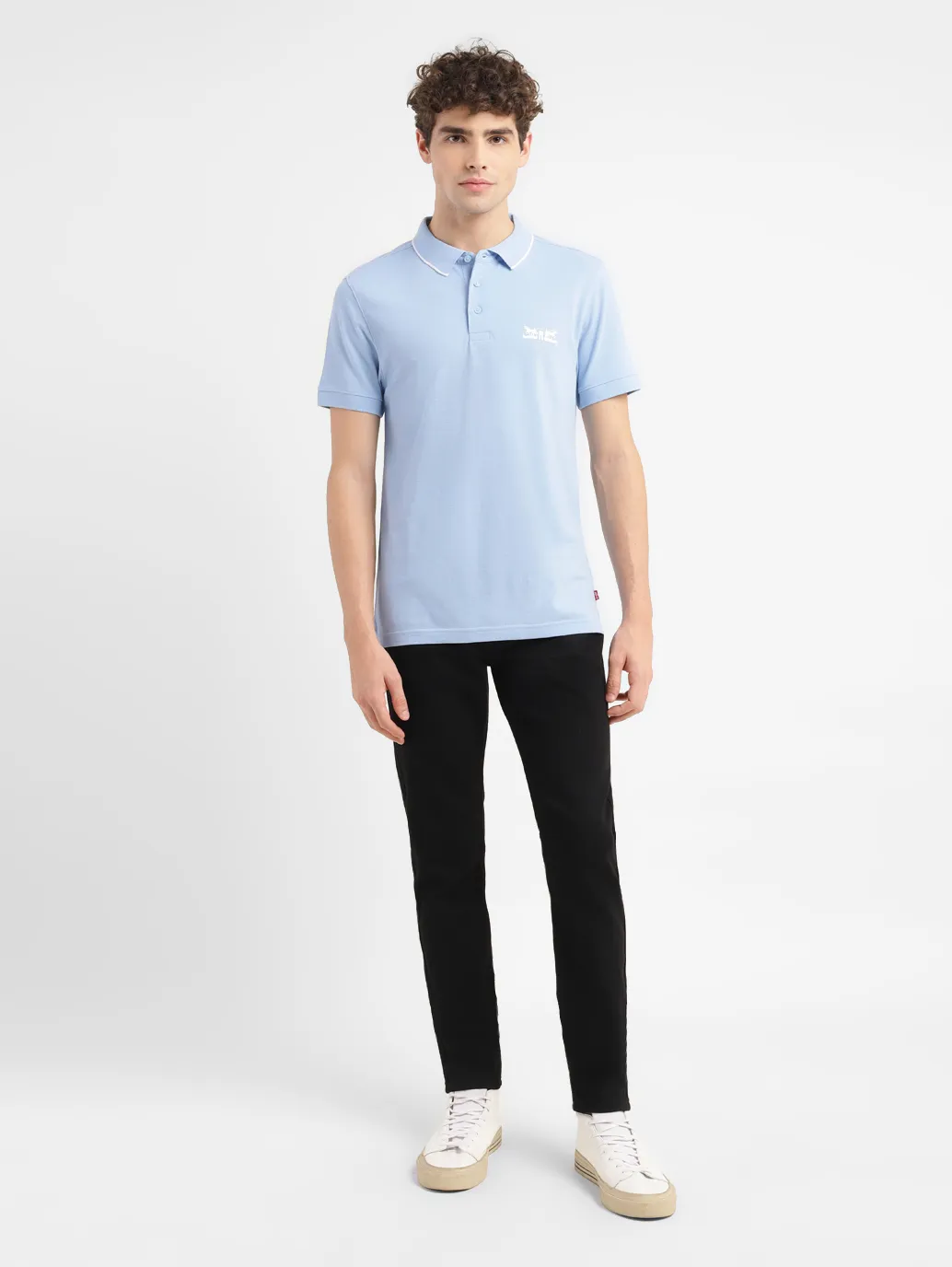 Men's Solid Slim Fit Polo T-shirt - Image 6