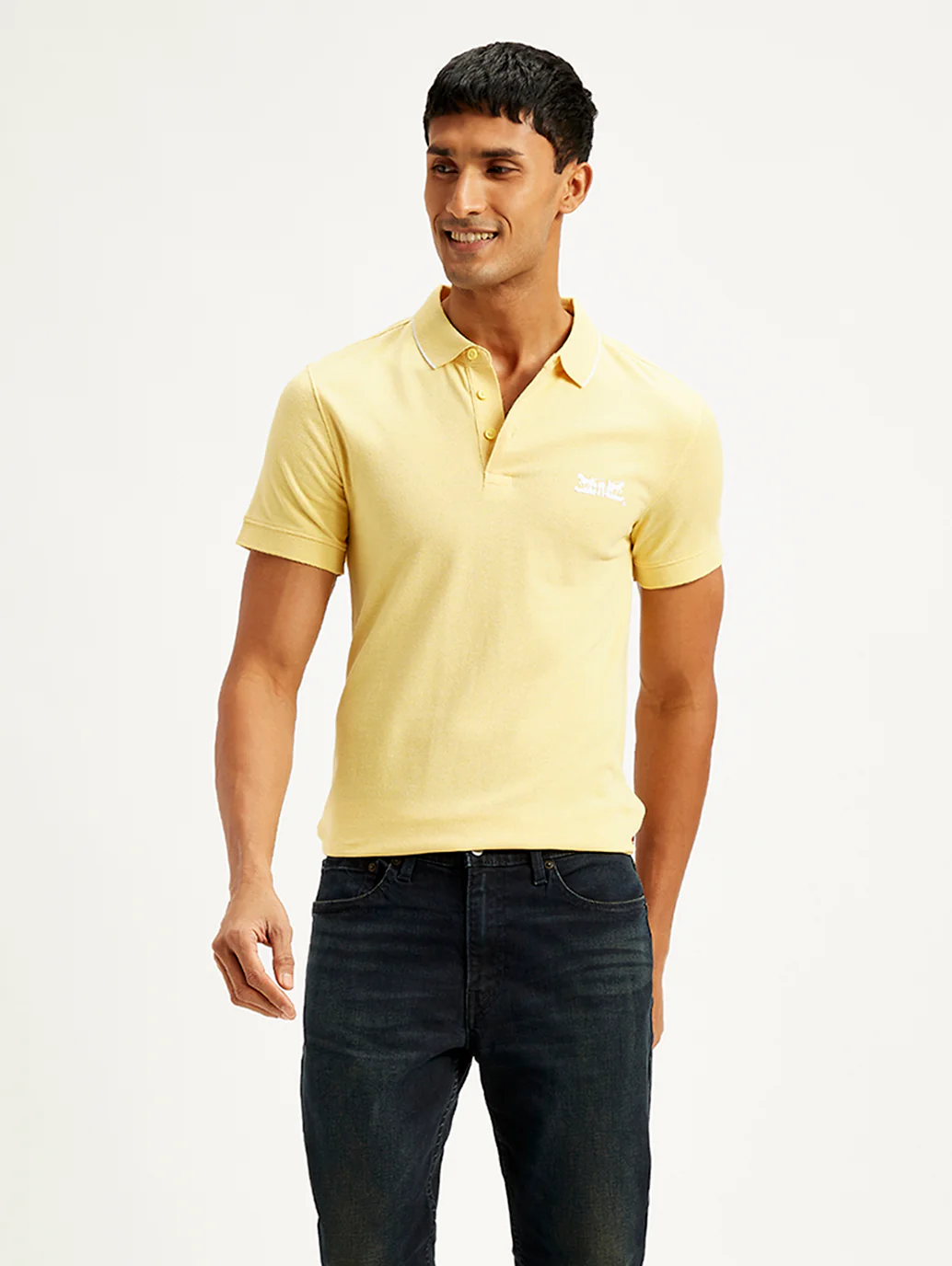 Men's Solid Slim Fit Polo T-Shirt - Image 3