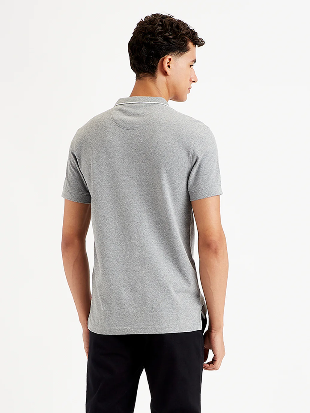 Men's Solid Slim Fit Polo T-Shirt - Image 4