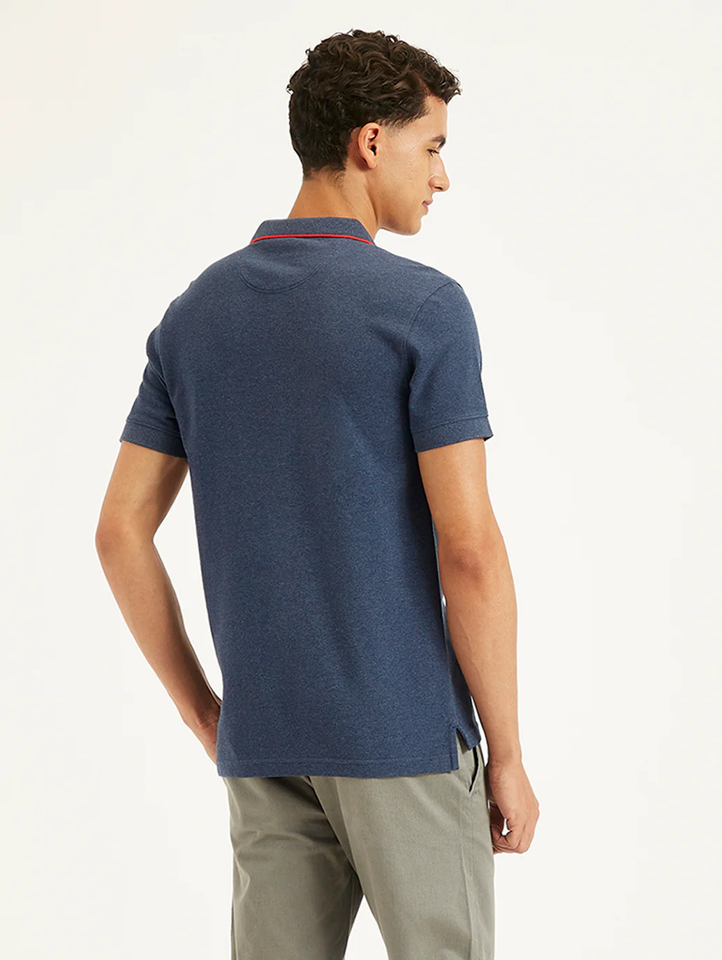 Men's Solid Slim Fit Polo T-Shirt - Image 4