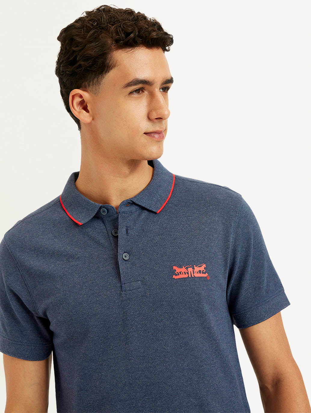 Men's Solid Slim Fit Polo T-Shirt - Image 5