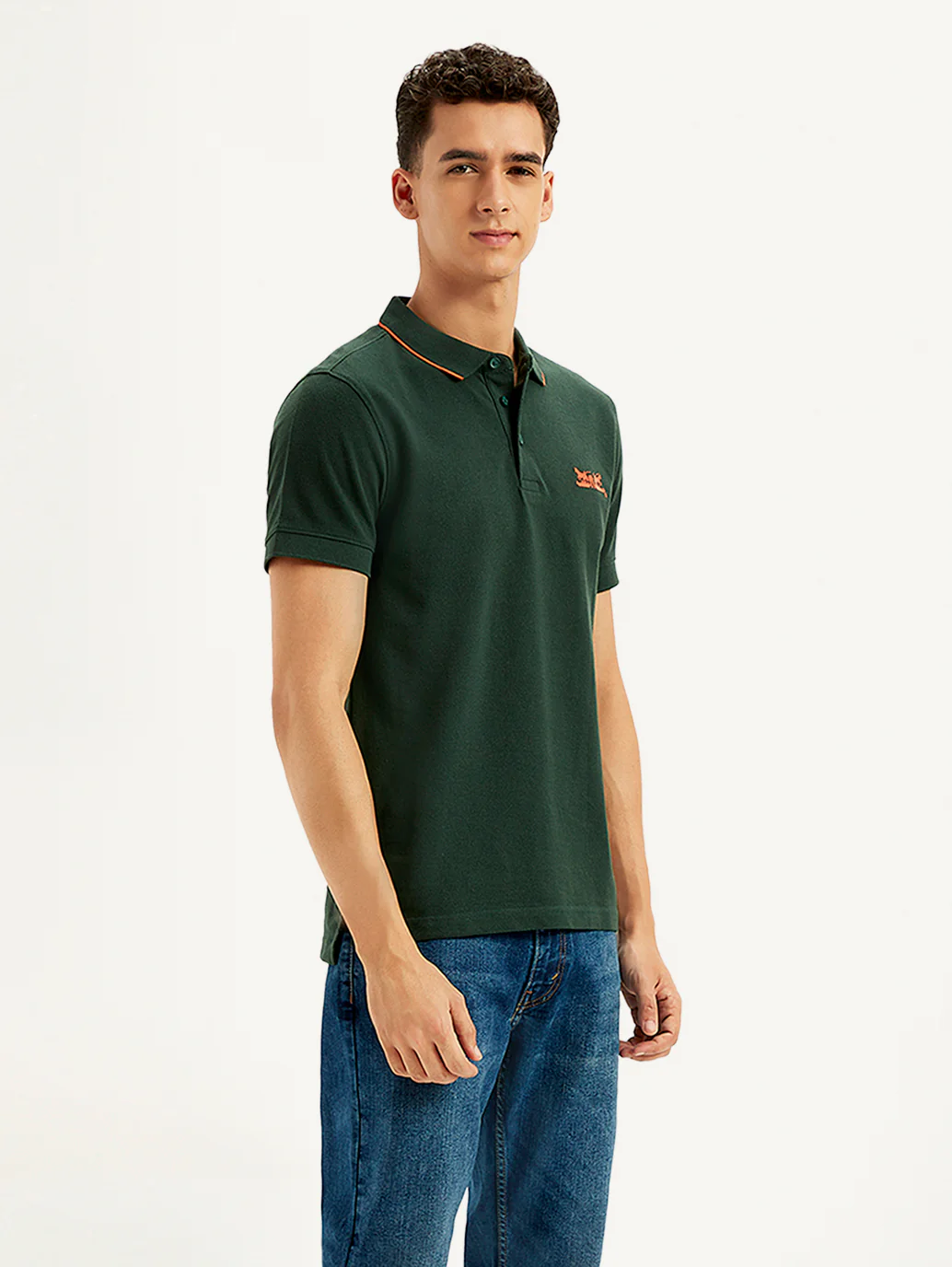 Men's Solid Slim Fit Polo T-Shirt - Image 4