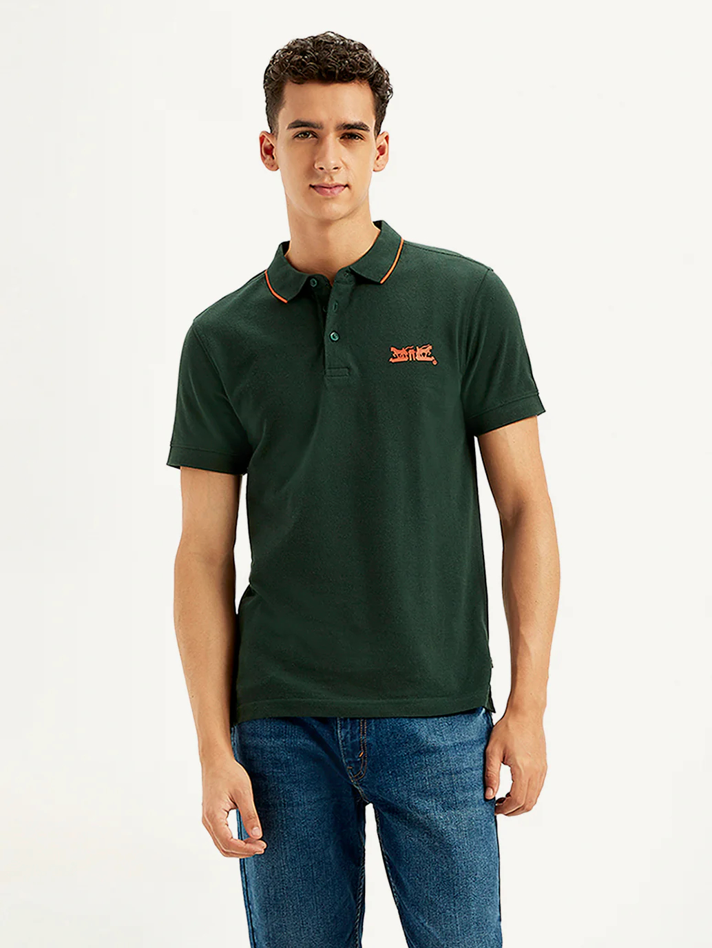Men's Solid Slim Fit Polo T-Shirt - Image 5