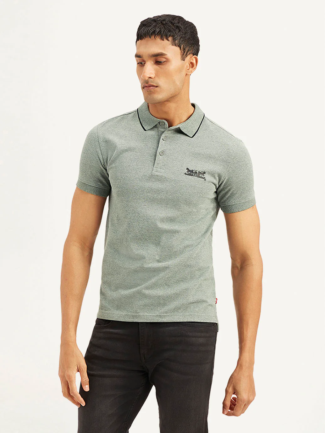 Men's Solid Slim Fit Polo T-shirt - Image 5