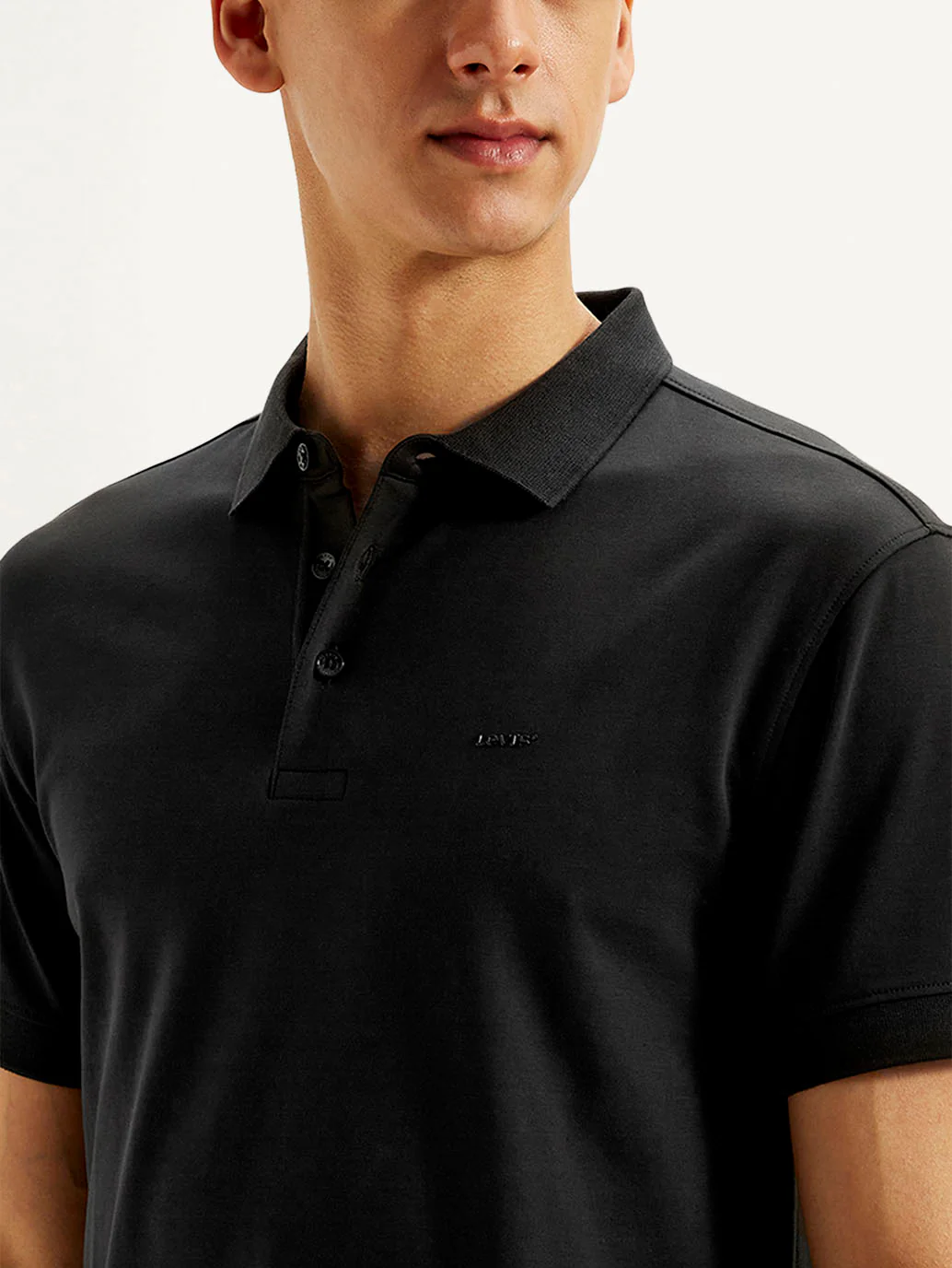 Men's Solid Slim Fit Polo T-shirt - Image 4