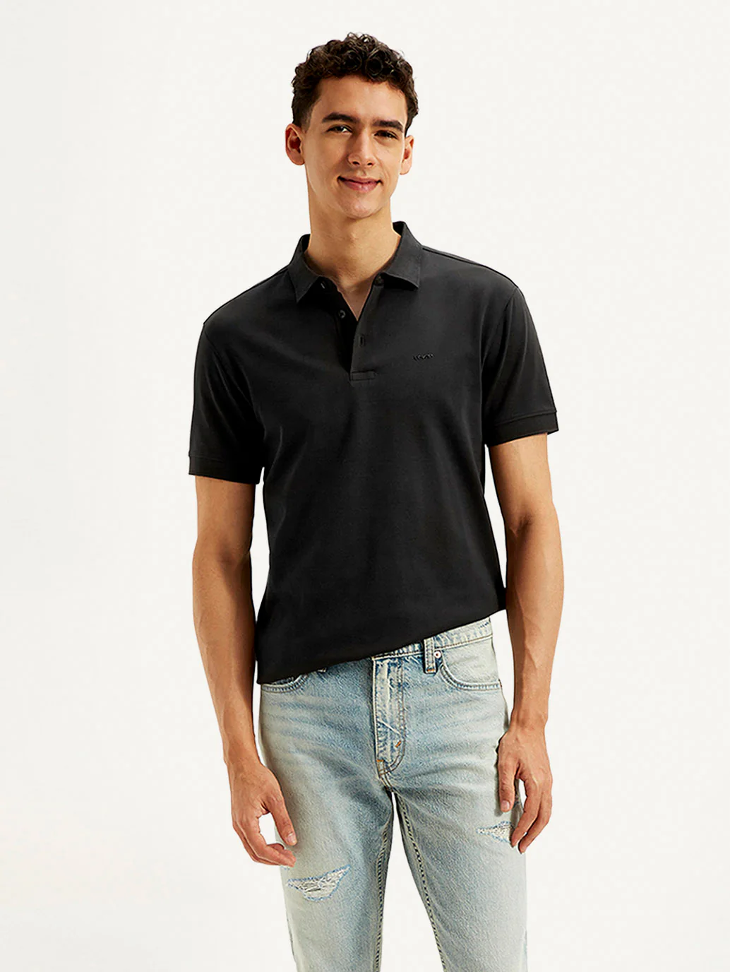 Men's Solid Slim Fit Polo T-shirt - Image 6