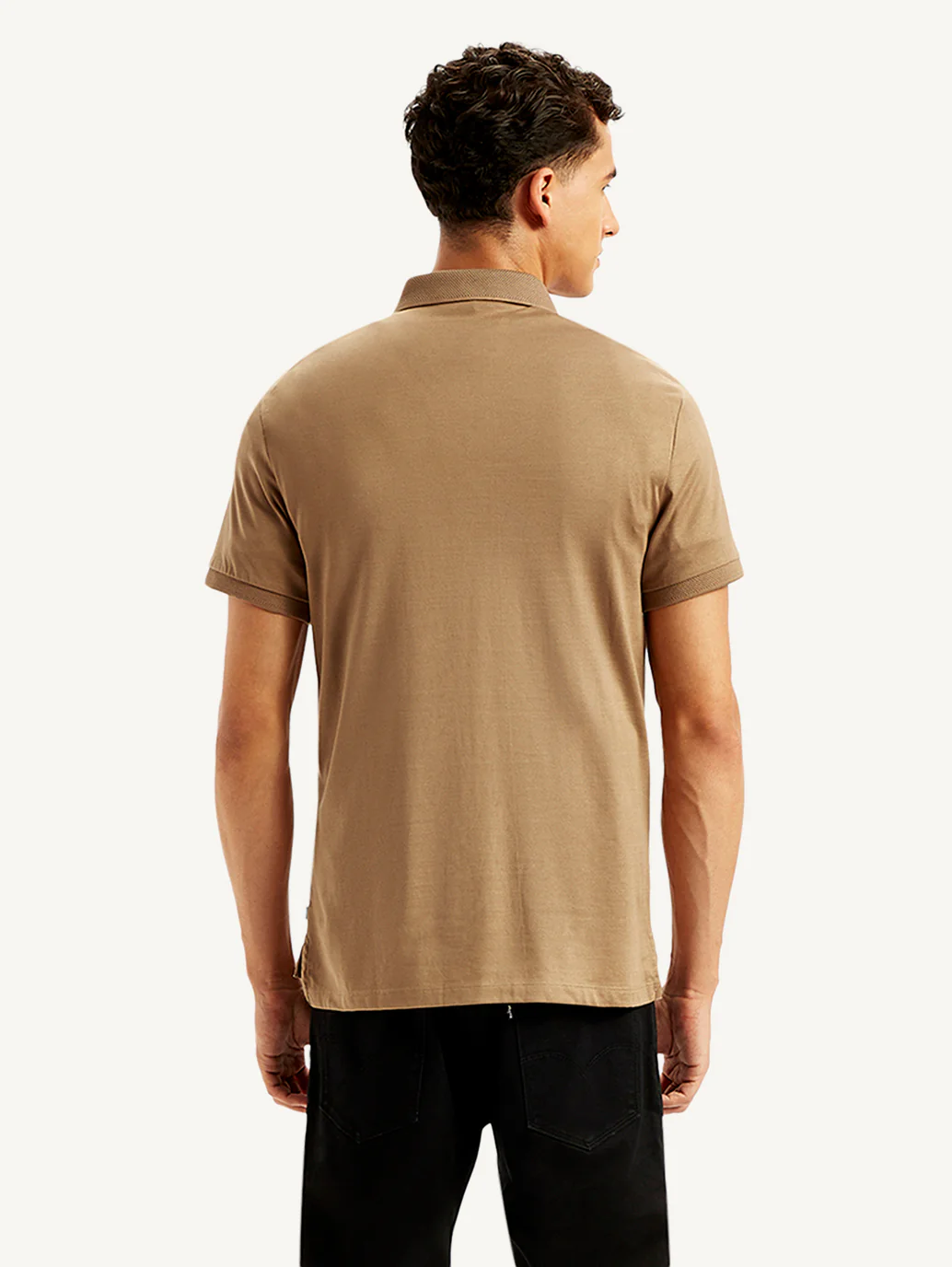 Men's Redloop Solid Slim Fit Polo T-Shirt - Image 4