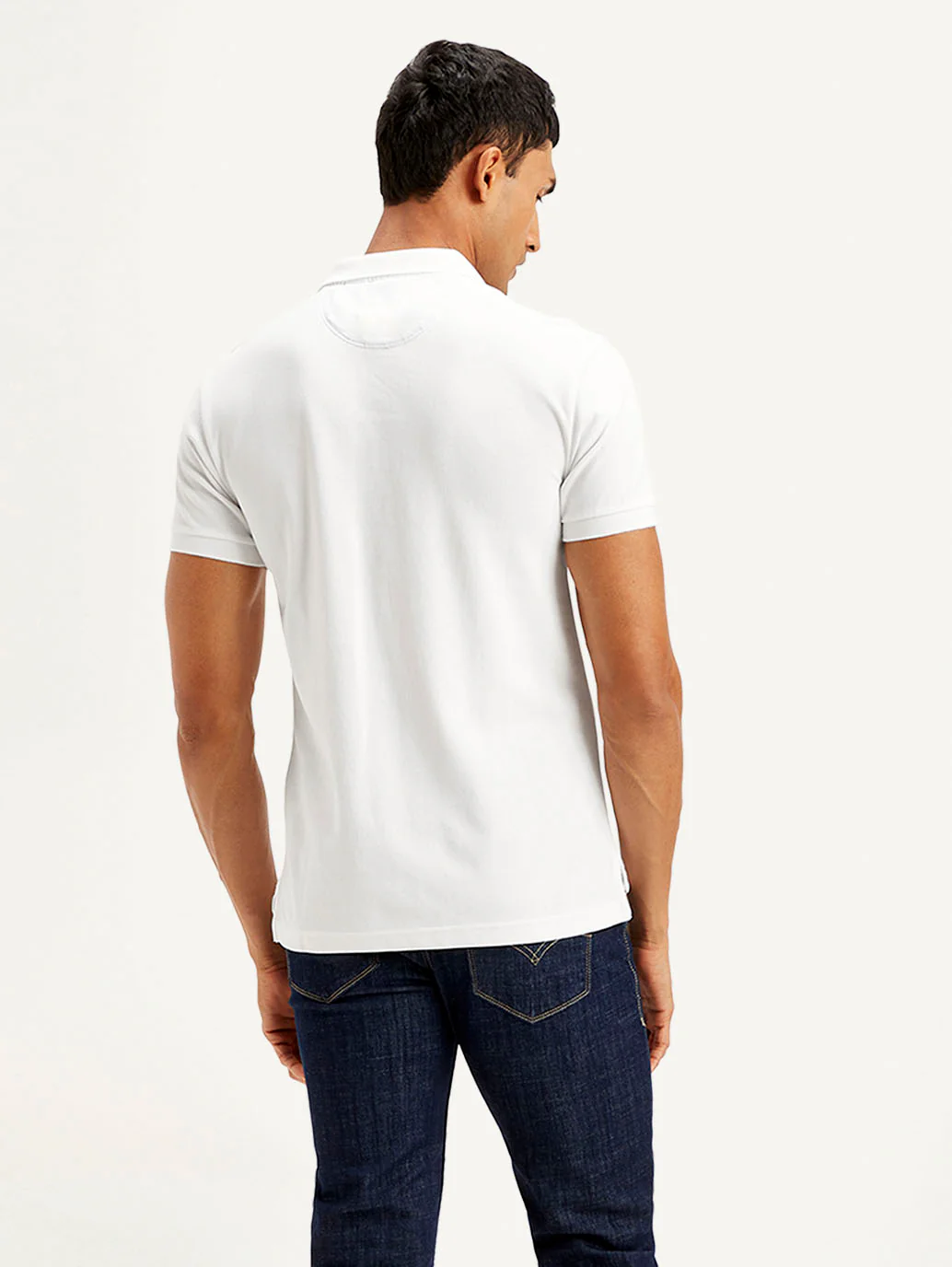 Men's Solid Slim Fit Polo T-shirt - Image 3