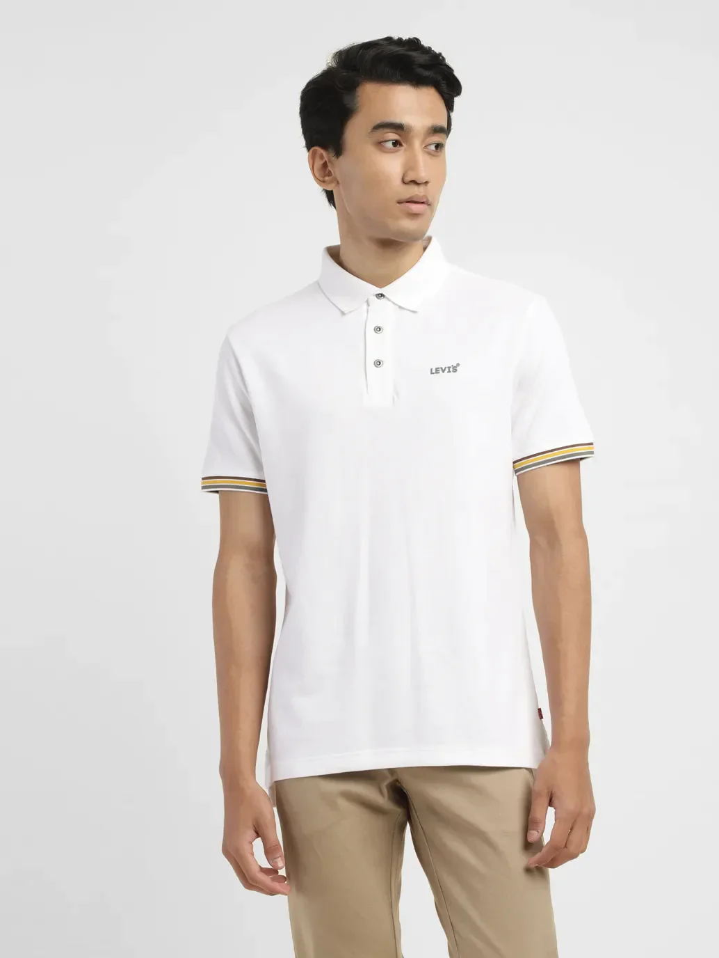 Men's Solid Slim Fit Polo T-shirt - Image 2