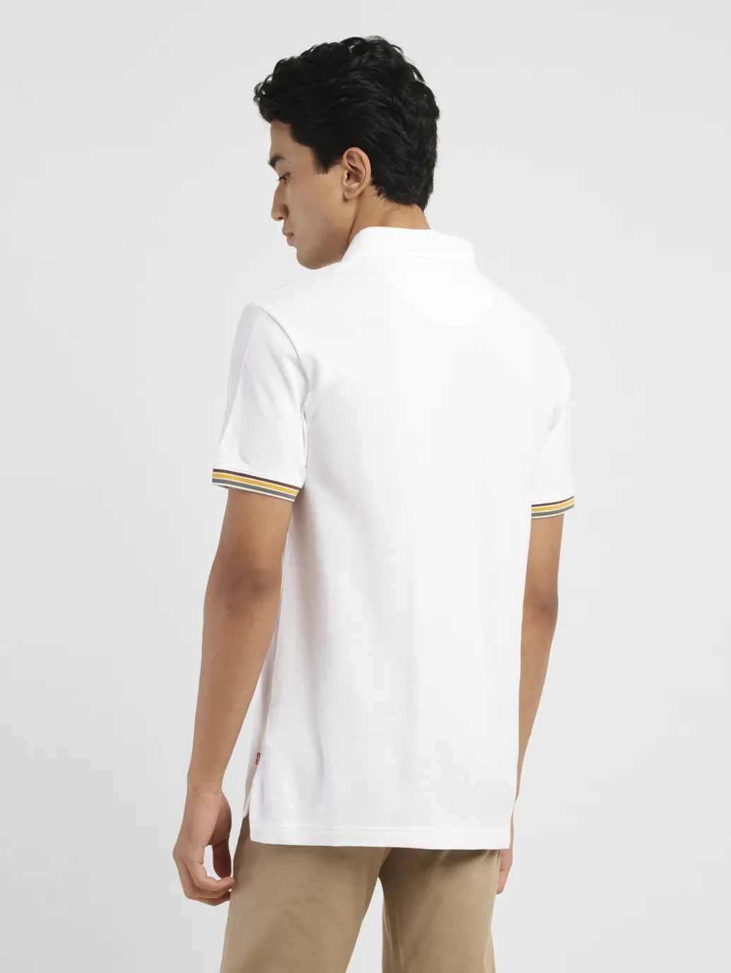 Men's Solid Slim Fit Polo T-shirt - Image 3