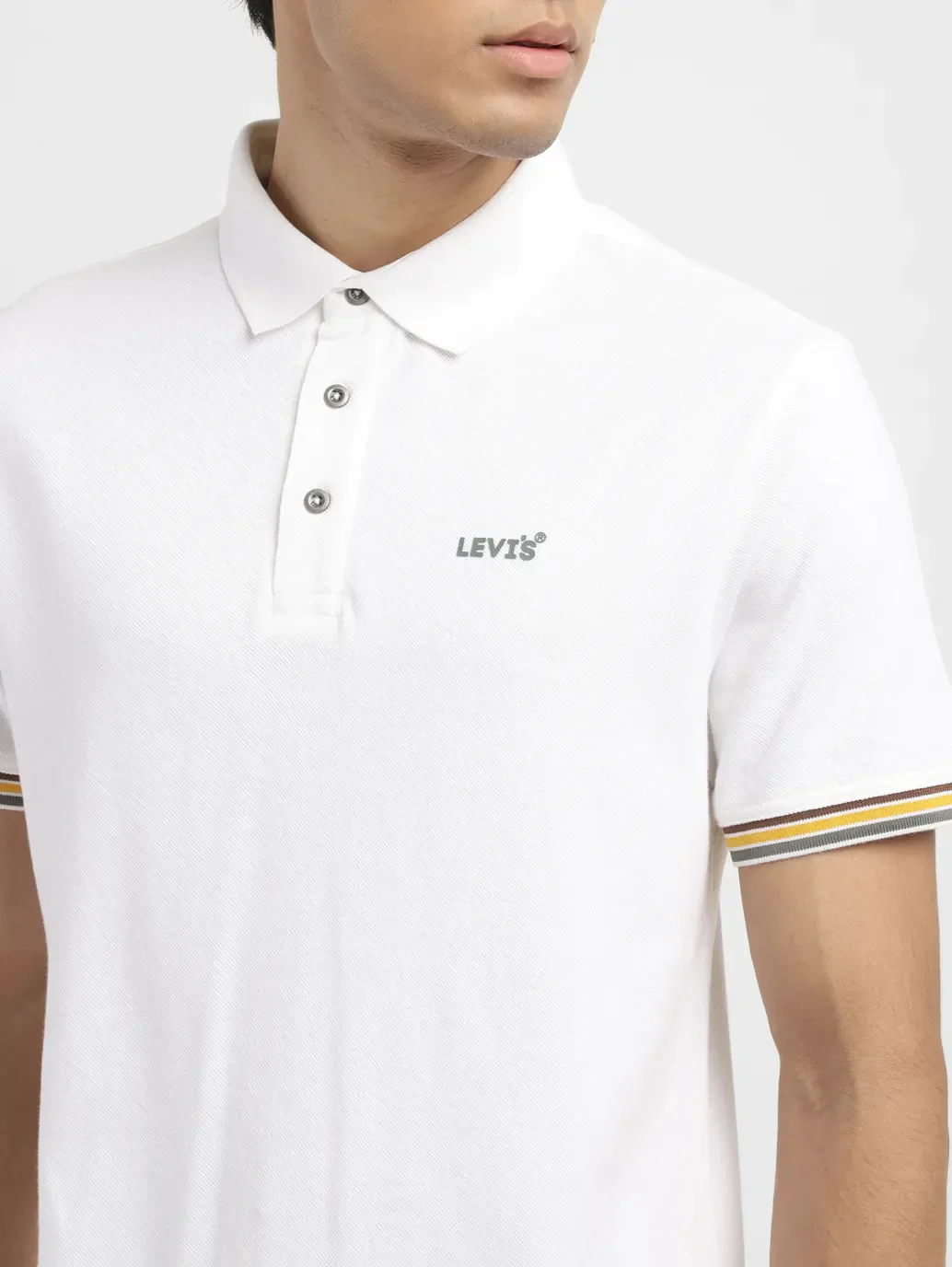 Men's Solid Slim Fit Polo T-shirt - Image 5