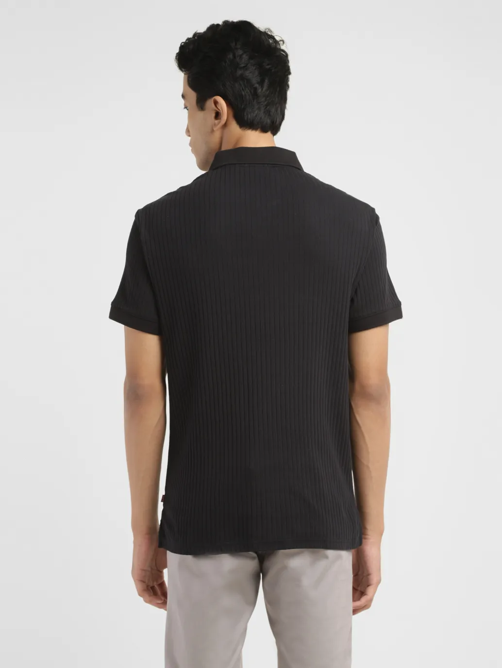 Men's Solid Slim Fit Polo T-shirt - Image 3