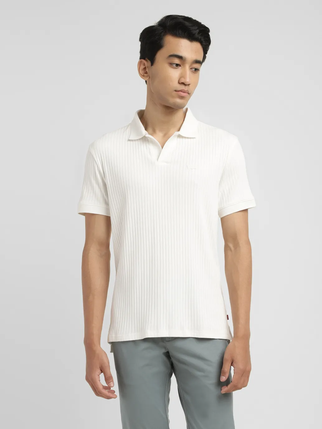 Men's Solid Slim Fit Polo T-shirt - Image 2