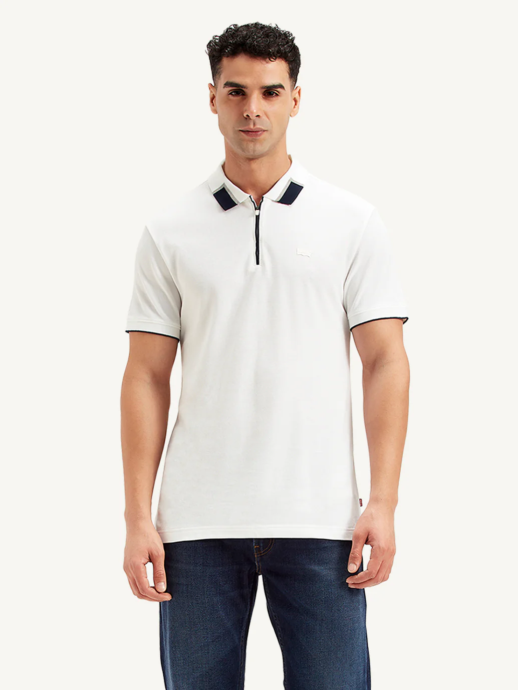Men's Solid Slim Fit Polo T-shirt - Image 3