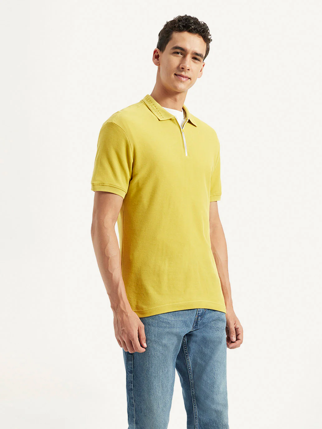 Men's Solid Slim Fit Polo T-shirt - Image 5