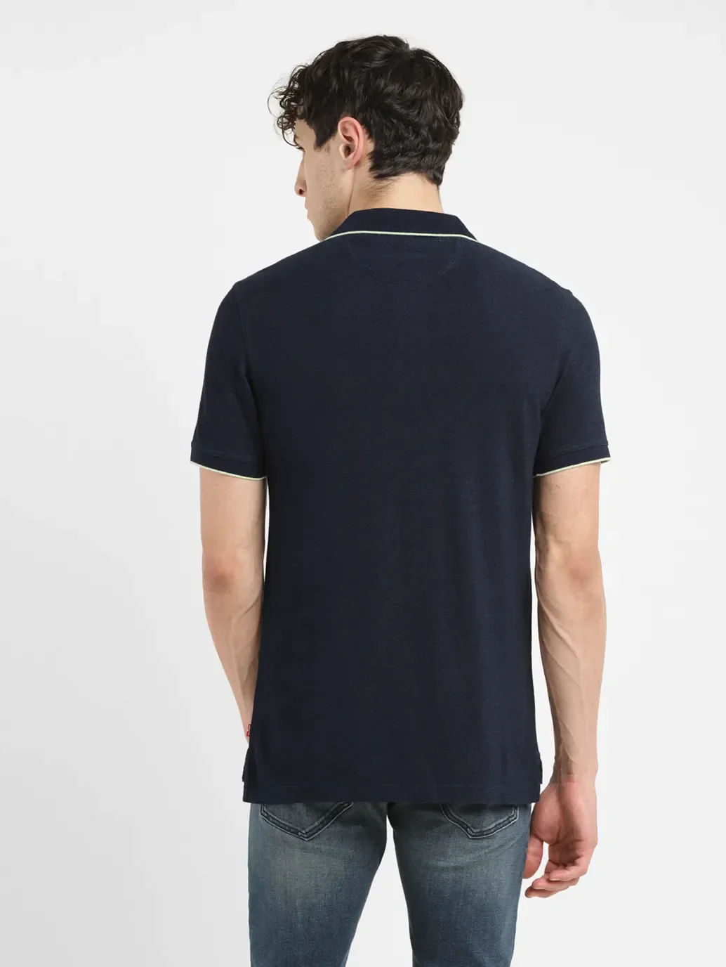 Men's Solid Slim Fit Polo T-shirt - Image 3