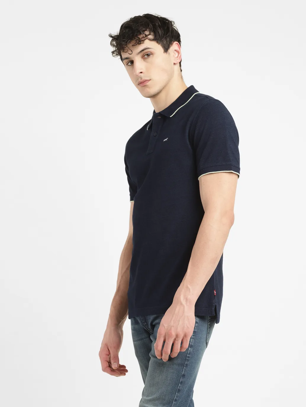 Men's Solid Slim Fit Polo T-shirt - Image 4