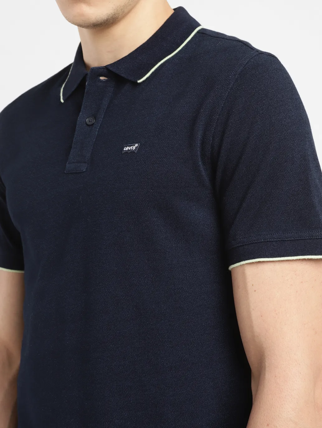 Men's Solid Slim Fit Polo T-shirt - Image 5