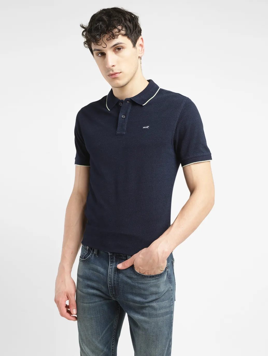 Men's Solid Slim Fit Polo T-shirt - Image 6