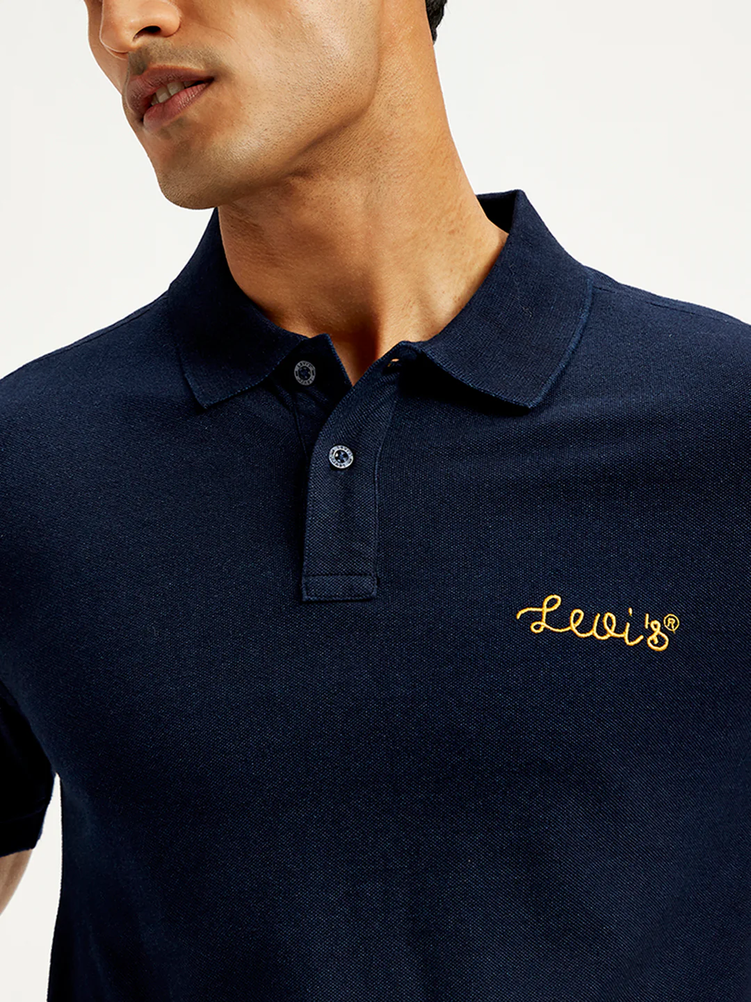 Men's Solid Slim Fit Polo T-Shirt - Image 4