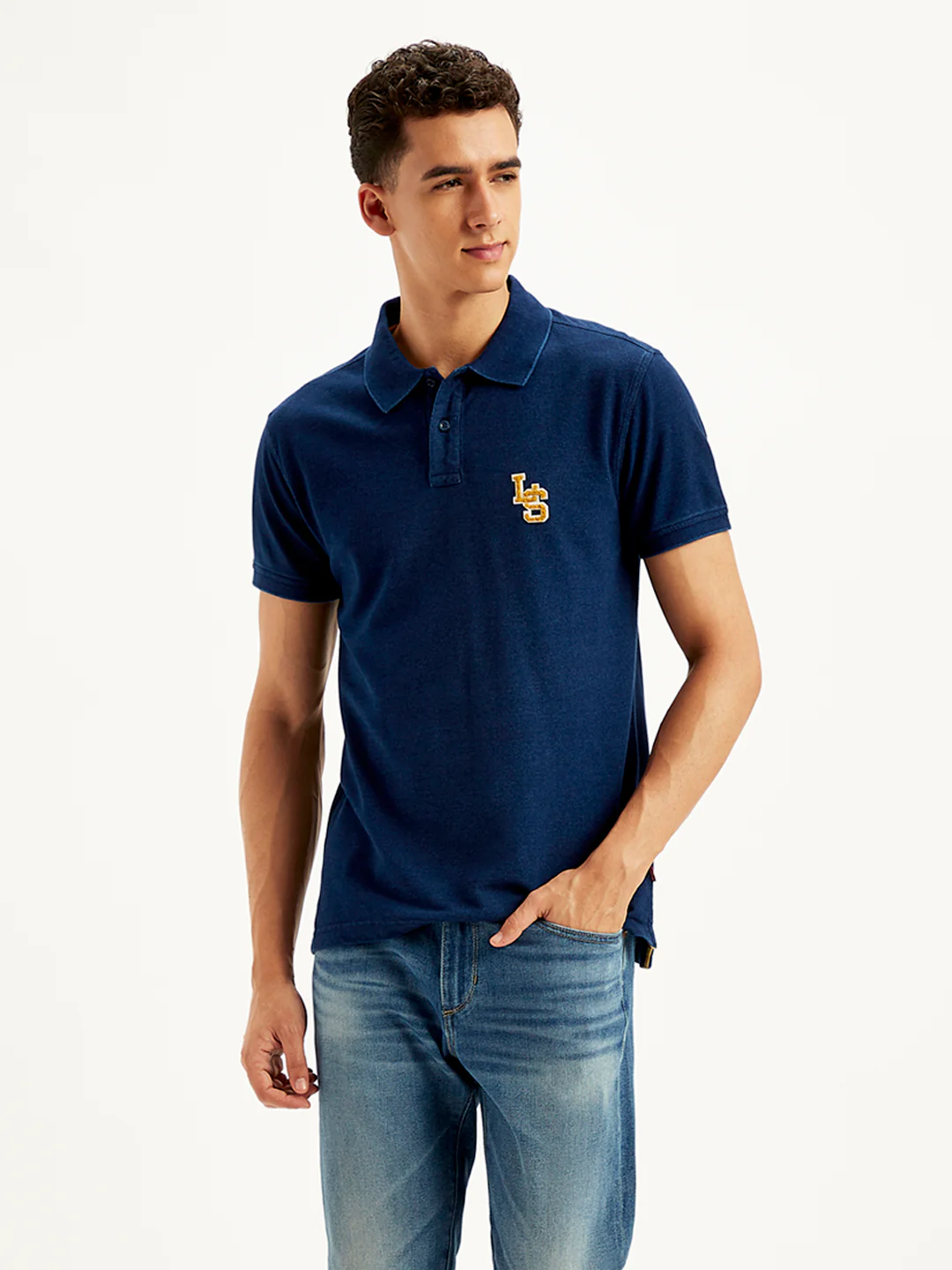 Men's Solid Slim Fit Polo T-Shirt - Image 2