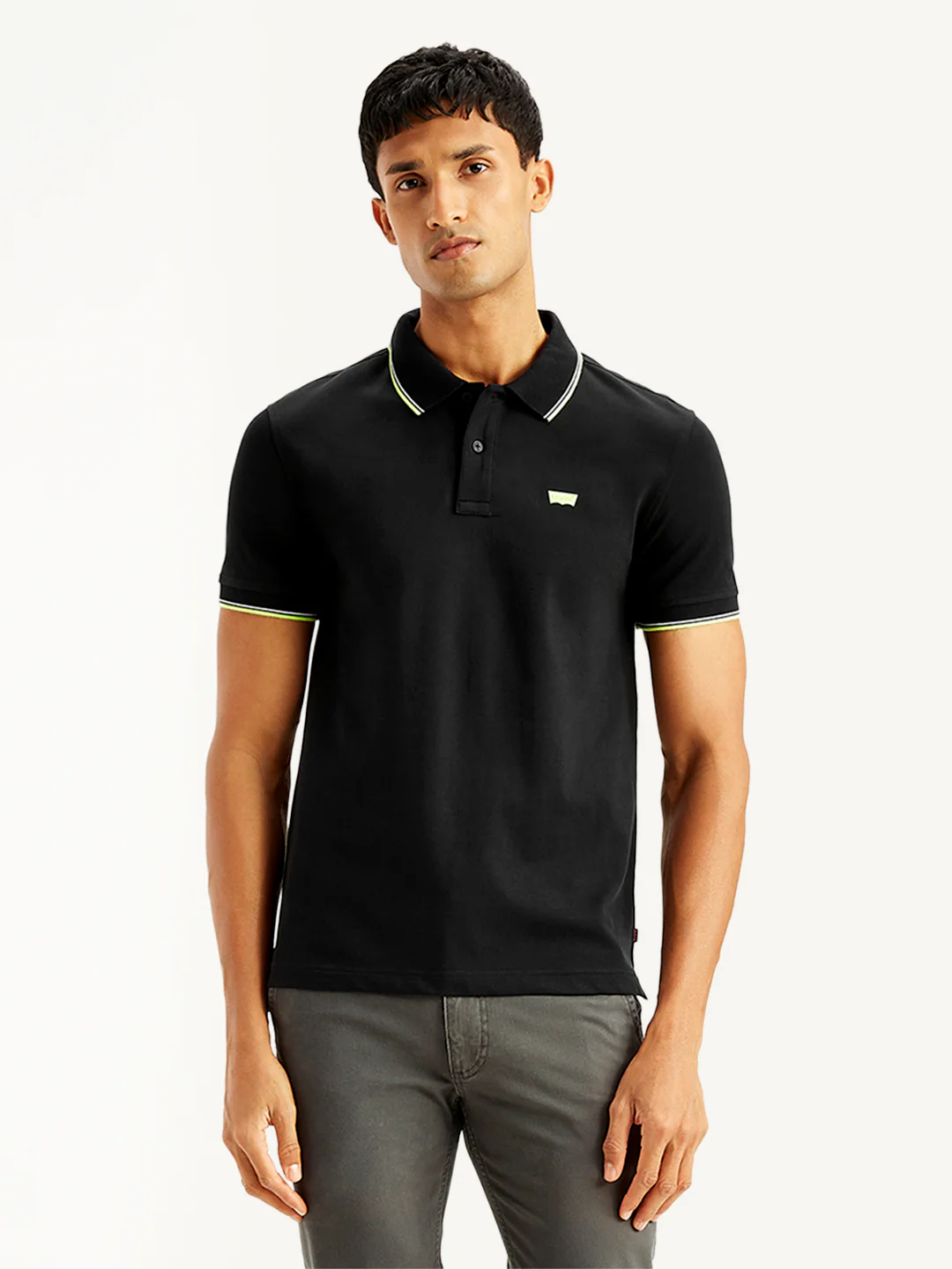 Men's Solid Slim Fit Polo T-Shirt - Image 2