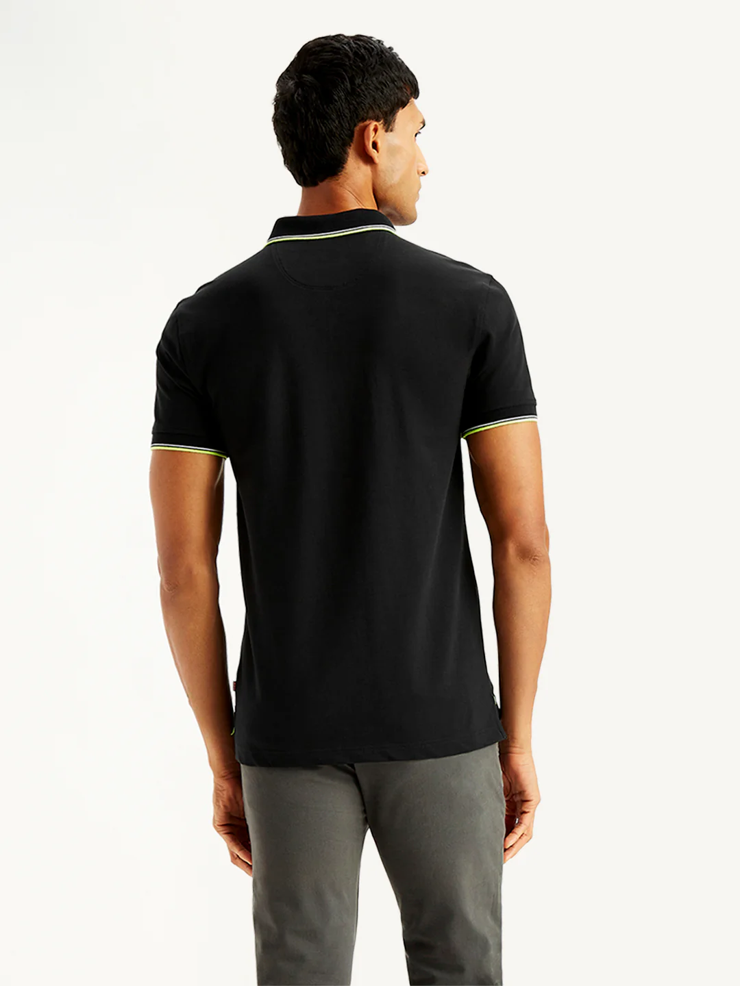 Men's Solid Slim Fit Polo T-Shirt - Image 3