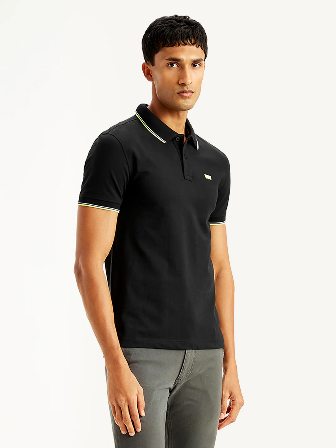 Men's Solid Slim Fit Polo T-Shirt - Image 4