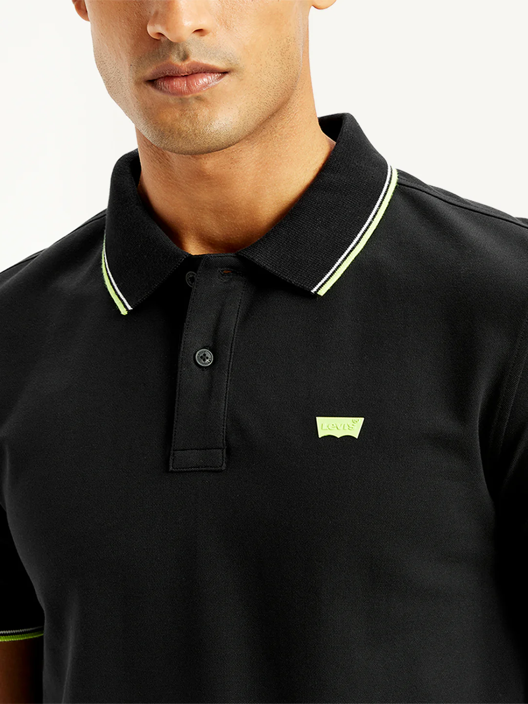 Men's Solid Slim Fit Polo T-Shirt - Image 5
