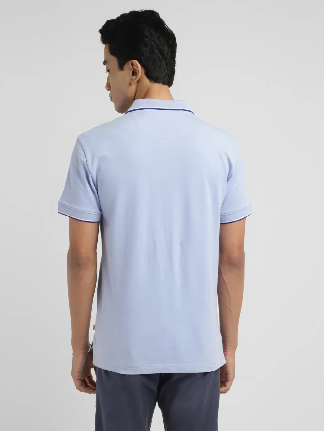 Men's Solid Slim Fit Polo T-shirt - Image 3
