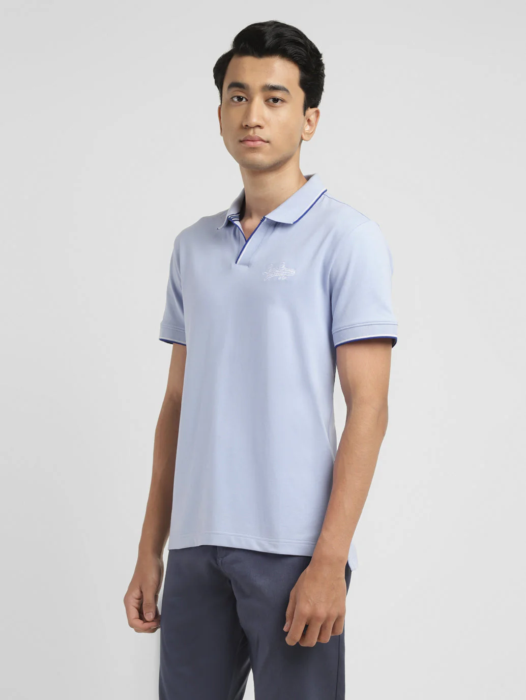 Men's Solid Slim Fit Polo T-shirt - Image 5
