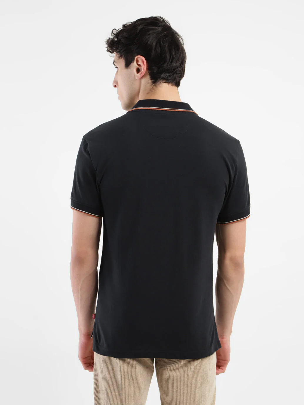 Men's Solid Slim Fit Polo T-shirt - Image 3