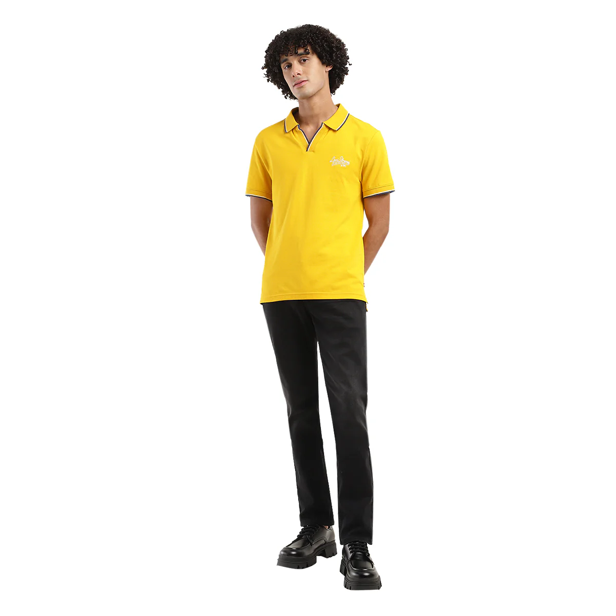 Men's Solid Slim Fit Polo T-shirt - Image 6