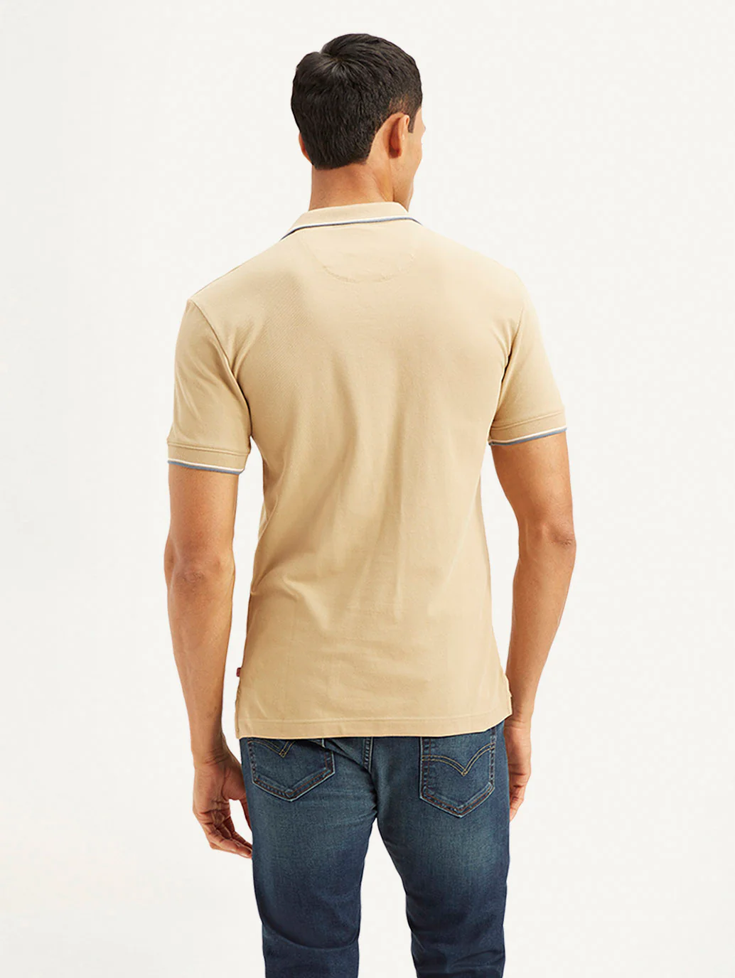 Men's Solid Slim Fit Polo T-shirt - Image 3