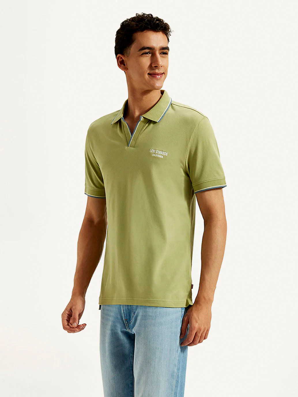Men's Solid Slim Fit Polo T-shirt - Image 5