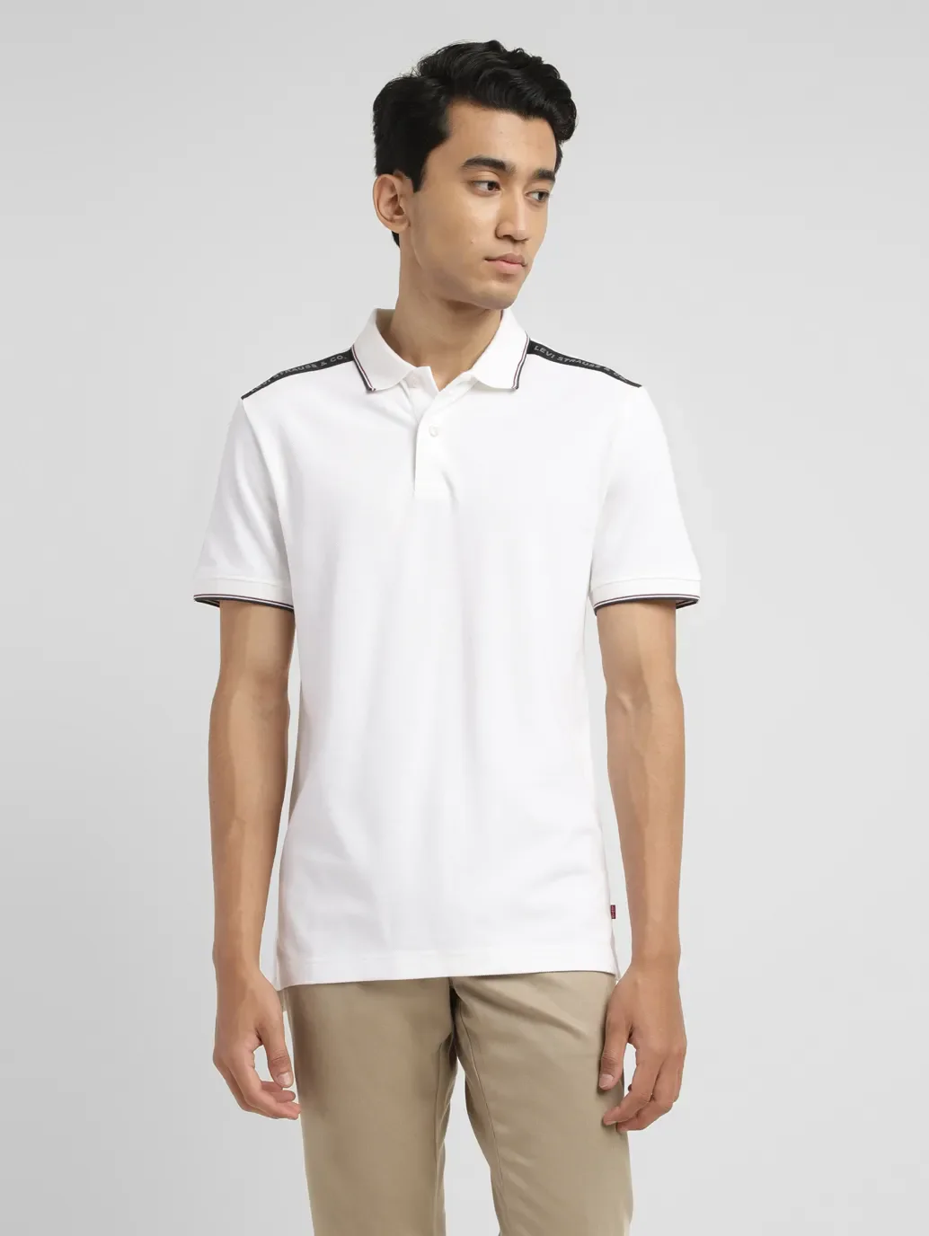 Men's Solid Slim Fit Polo T-shirt - Image 2