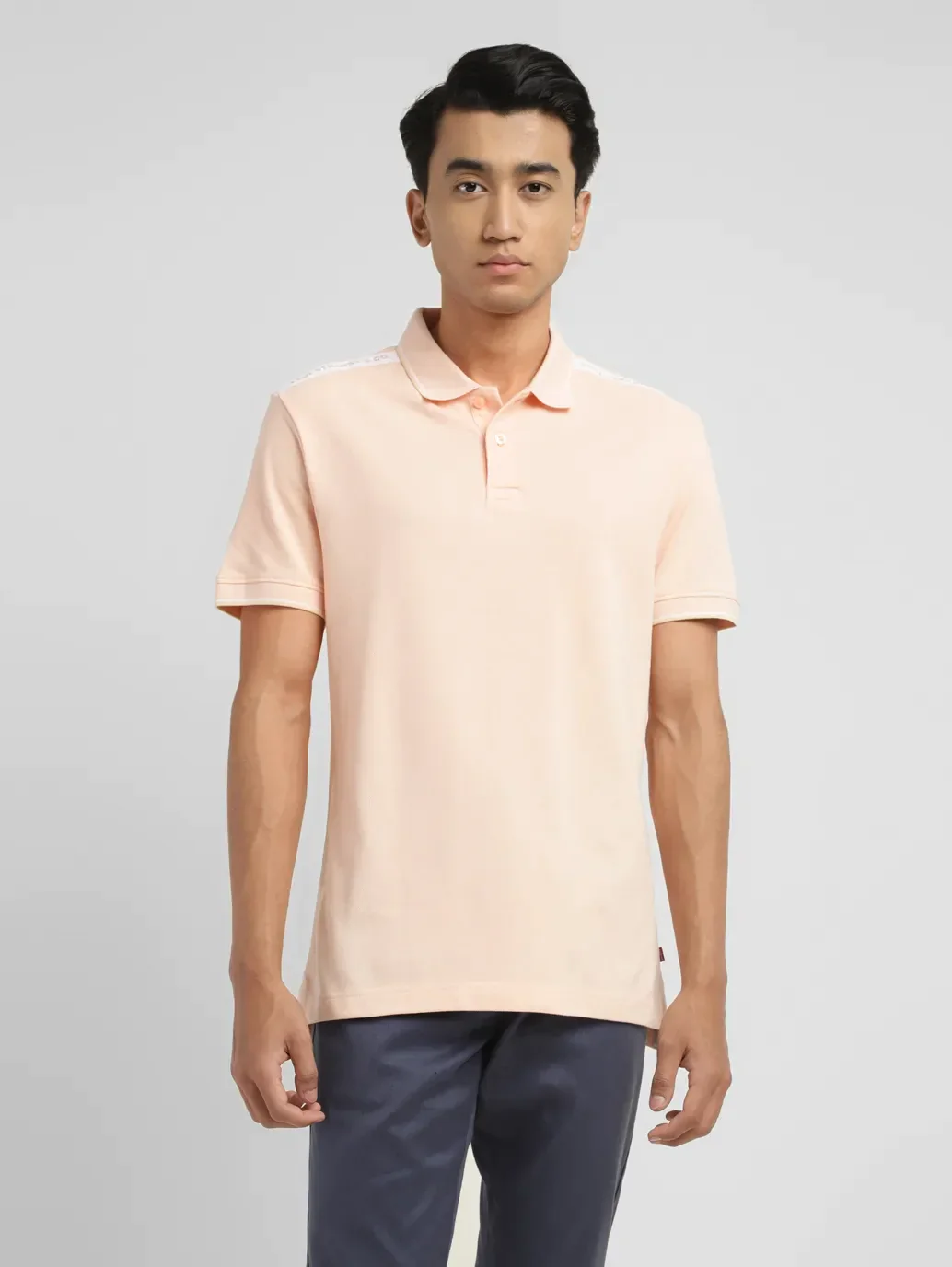 Men's Solid Slim Fit Polo T-shirt - Image 2