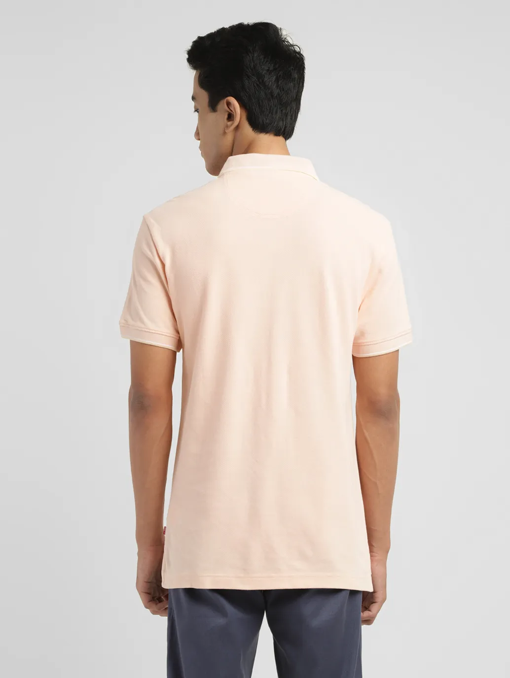 Men's Solid Slim Fit Polo T-shirt - Image 3