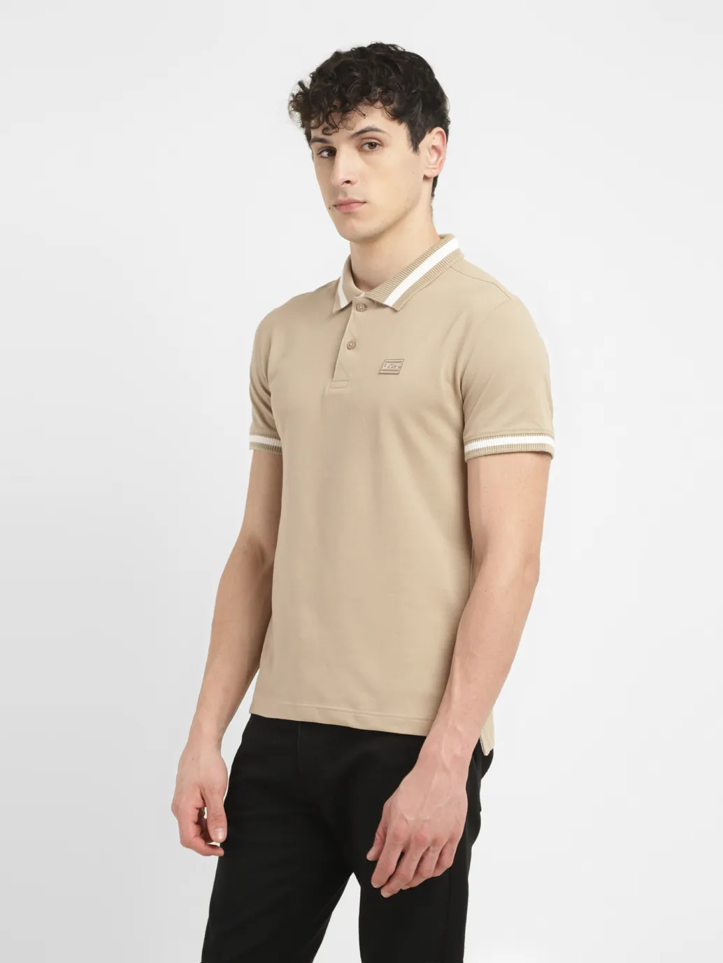 Men's Solid Slim Fit Polo T-shirt - Image 4