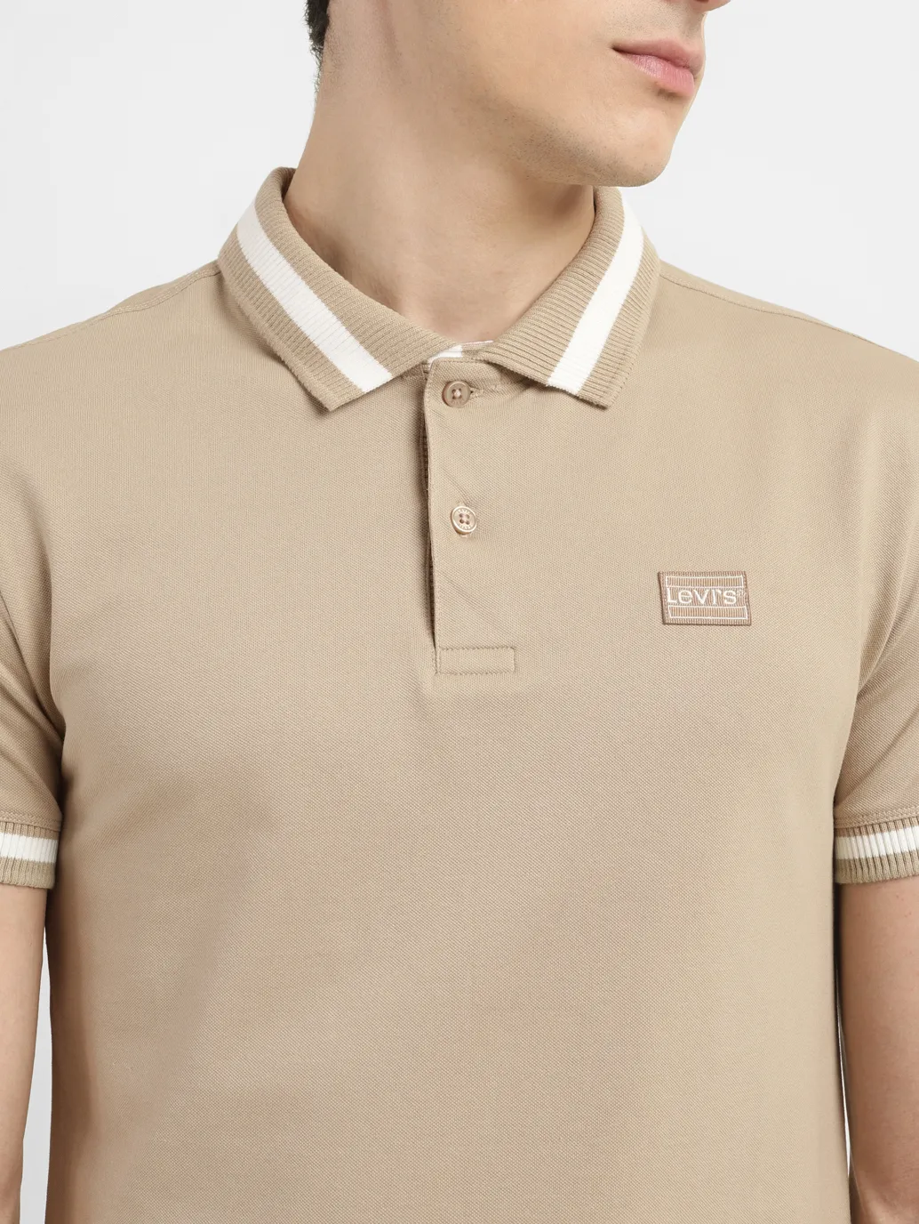 Men's Solid Slim Fit Polo T-shirt - Image 5