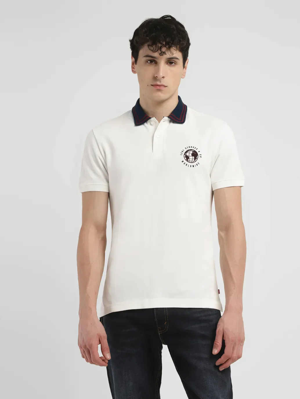 Men's Solid Slim Fit Polo T-shirt - Image 2