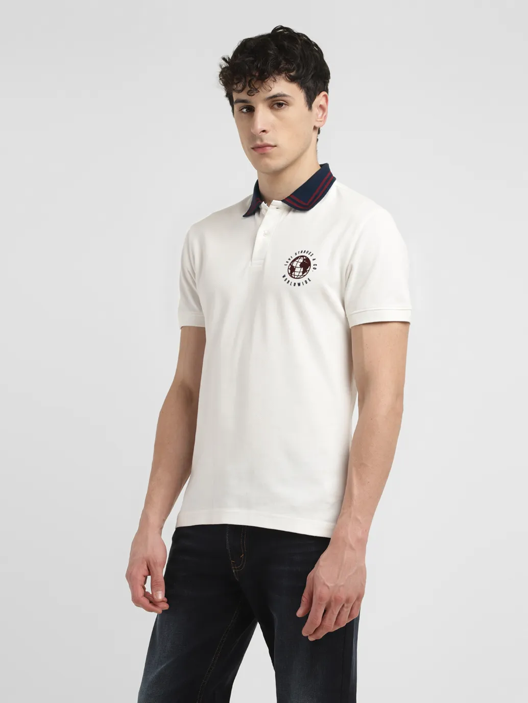Men's Solid Slim Fit Polo T-shirt - Image 4