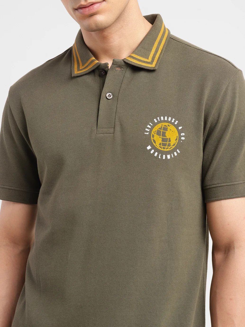 Men's Solid Slim Fit Polo T-shirt - Image 5